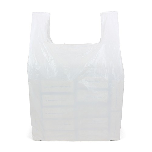 Giant White Vest Carrier Bags 50 per pack - - Plastic Carrier Bags
