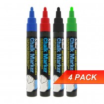 Artline EPW4 Chalk Marker Pen Bullet Nib Set 1
