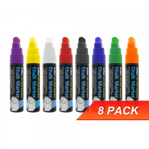 Artline EPW12 Chalk Marker Pen Chisel Nib 8 Pack