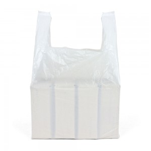 Small White Vest Carrier Bags