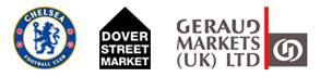 Chelsea Football Club, Dover Street Market and Group Geraud Market Stalls