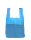 Large Blue Recycled Vest Carrier Bag